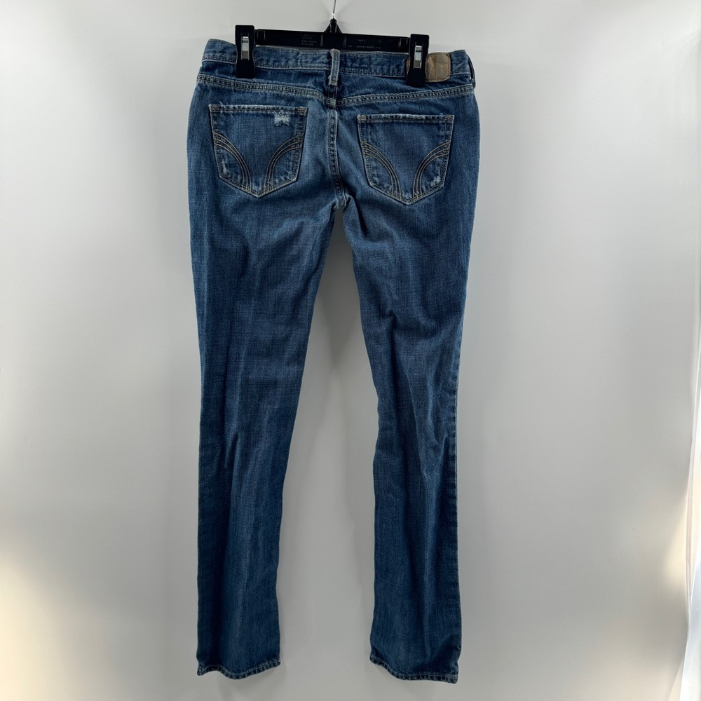 Hollister Y2K Low Rise Jeans Medium Wash 100% Cotton Size 1 Short - Picture 6 of 8